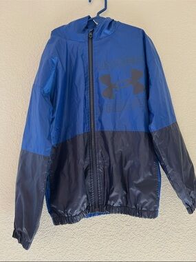 Under Armour Kids Two-Tone Blue and Black Raincoat